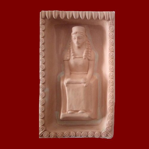 Athena Ergane in trono