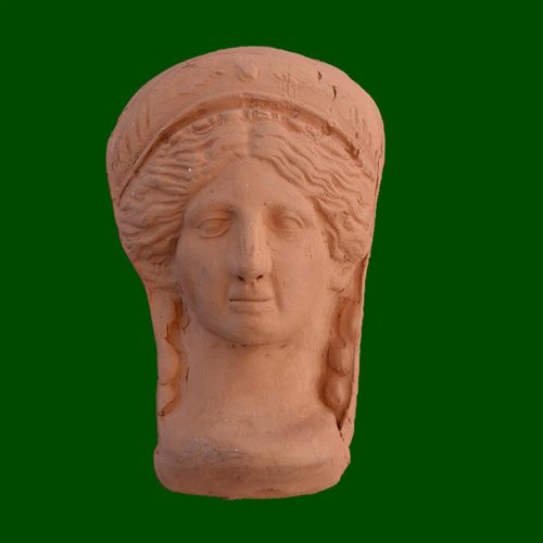 Testa femminile acroma